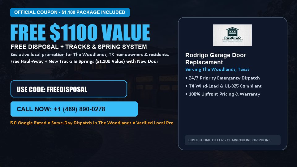 Rodrigo Garage Door Replacement FREE Haul-Away & Heavy-Duty Tracks with New Door